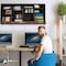 Adiroffice Black, MDF Wood, 11.8 in W, 16.3 in L, 39.3 in D ADI500-24-BLK-MK - alternate 6